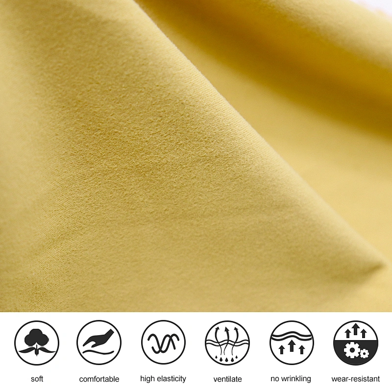 Free cut nylon spandex brushed  tricot knitted fabric factory